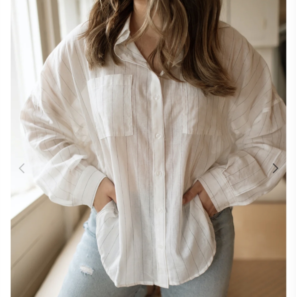 Carly Jean Los Angeles Hailey button down